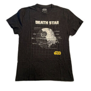Star Wars Death Star T Shirt Men Size Medium Black